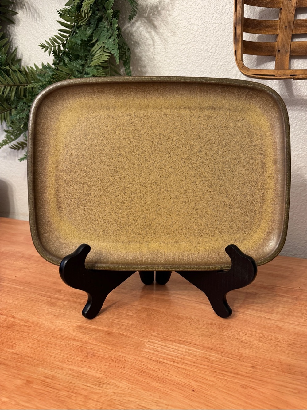Vintage Denby Langley Romany Brown 14” Rectangular Serving Platter